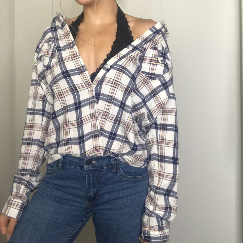 Soft Plaid button up shirt/flannel